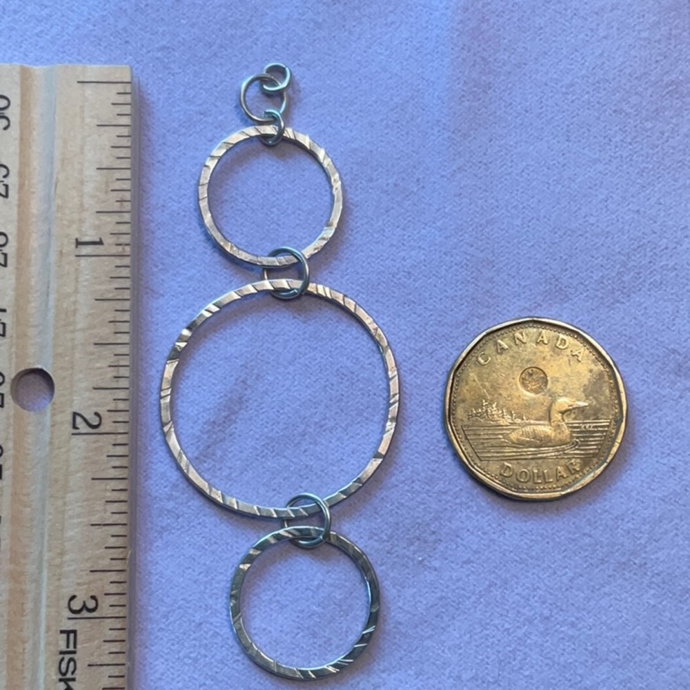 Circle pendant - sterling silver
